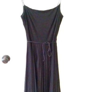 Black Pleated Cocktail Dress